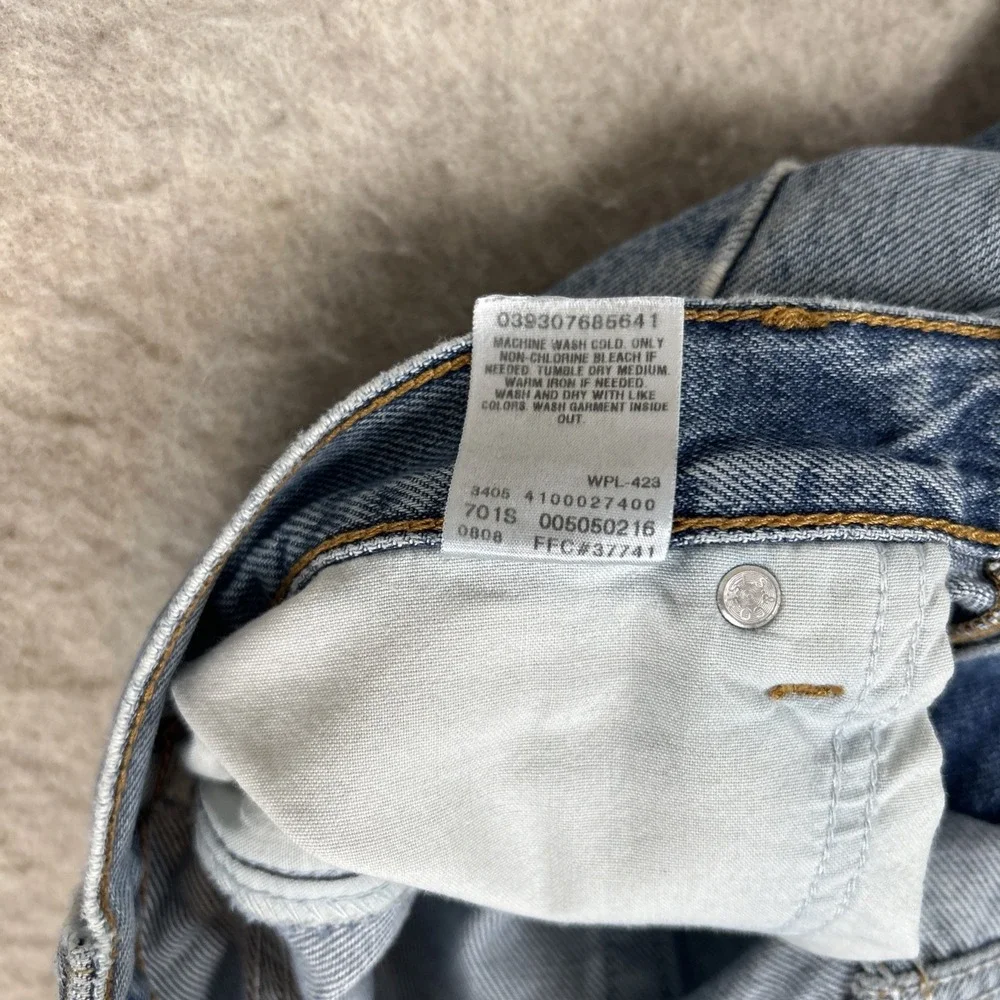 Levis‎ 505 Jeans Mens 36x32 Blue Regular Fit Straight Leg Medium Wash Denim